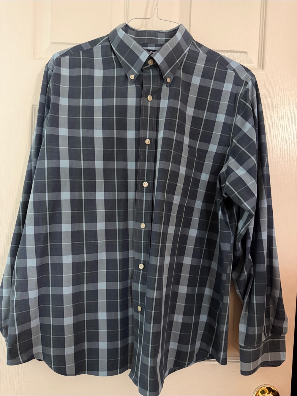 croft & barrow Blue Plaid Button-Down Shirt